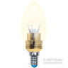 Светодиодная лампа-свеча LED 5Вт=40Вт для хрустальной люстры серия Crystal (LED-C37P-5W ALC02GD)