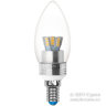  Светодиодная лампа-свеча LED 5Вт=40Вт для хрустальной люстры серия Crystal (LED-C37P-5W ALC02SL)