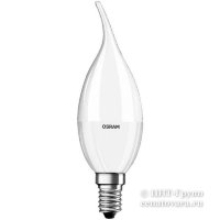 SS CLBA 40 5,4W/827 FR DIM 220-240V 470Lm E14 - LED свеча на ветру матовая OSRAM лампа светодиодная 4052899288645