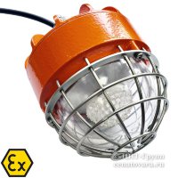 Взрывозащищенный светильник светодиодный 30Вт на кронштейн поворотный (Ex-FTN-03-30-50)