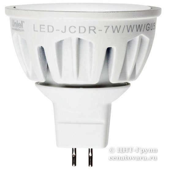 Светодиодная точечная лампа LED !Напряжение 12В! 5Вт=35Вт для точечного потолочного светильника серия Merli (LED-MR16-5W/FR ALM01WH)