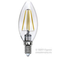 Светодиодная лампа-свеча LED 6Вт=50Вт для хрустальной люстры и других светильников серия Sky (LED-C35-6W PLS02WH)