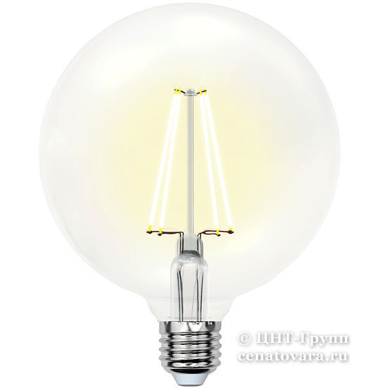 Светодиодная лампа-глоба LED 10Вт=90Вт для хрустальной люстры и других светильников серия Sky (LED-G125-10W/E27 PLS02WH)