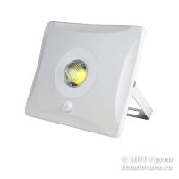 Светодиодный прожектор с датчиком движения LED тонкий 10Вт (ULF-F31-10W-IP65-White-Sensor)