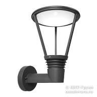 Светильник светодиодный настенный уличный 8Вт IP54 (LADI-2631S-8W-IP54)