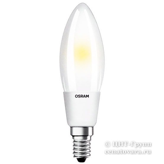 LED PCL B40D 4,5W/827 230V FR FIL E14 DIM 470lm FS1 OSRAM - свеча мат FILLED OSRAM светодиодная 4058075817098