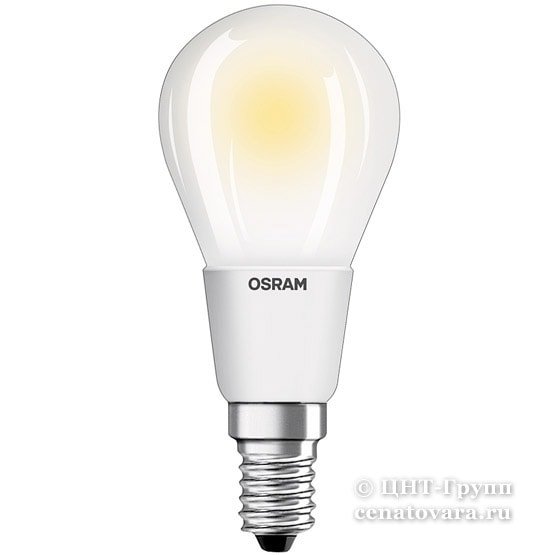 LED PCL P40D 4,5W/827 230V FR FIL E14 DIM 470lm FS1 OSRAM - шарик мат FILLED OSRAM светодиодная 4058075817111