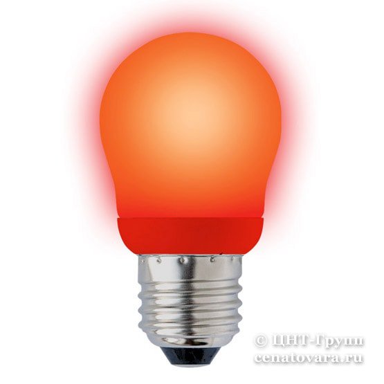 Лампа энергосберегающая 9Вт=45Вт красная (ESL-G45-9/RED/E27)