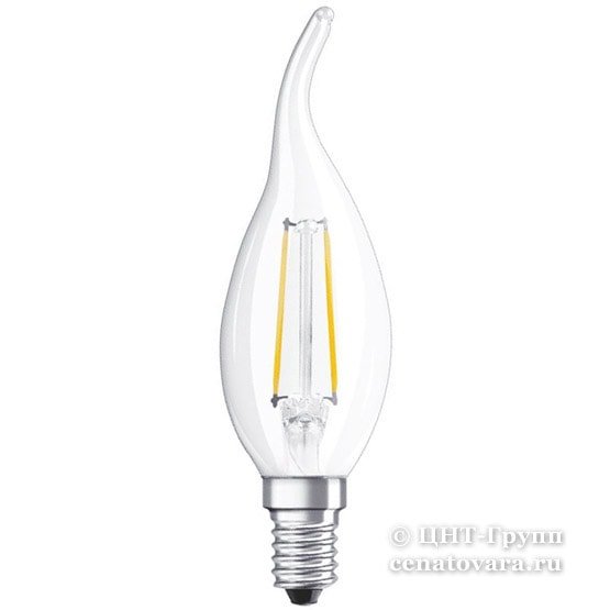 LED SCL BA40 4W/827 230V FIL E14 470lm FS1 OSRAM - свеча на ветру FILLED OSRAM светодиодная 4058075055452
