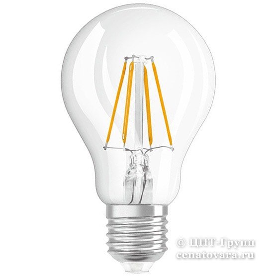 LED SCL P40 4W/827 230V CL FIL E27 470lm FS1 OSRAM - шарик FILLED OSRAM светодиодная 4052899971639new