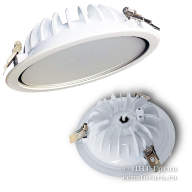 Светильник downlight (даунлайт) светодиодный led 22Вт IP20/IP65 (ДВО-05-22-50-Д)