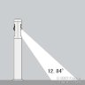 Светильник светодиодный уличный столбик 9Вт IP54 (COLUMN-6142-1-850-9W-IP54)
