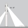 Светильник светодиодный уличный столбик 18Вт IP54 (COLUMN-6142-2-1100-18W-IP54)