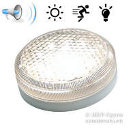 Светильник ЖКХ светодиодный IP54 антивандальный 10Вт с датчиком (опция) LED (Luch-220-10W-180-sensor-IP54)