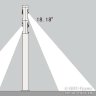 Светильник светодиодный уличный столбик 18Вт IP54 (COLUMN-6142-2-1520-18W-IP54)