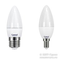 Лампа светодиодная 7Вт свеча CF матовый филамент (GLDEN-CF-7-230) 