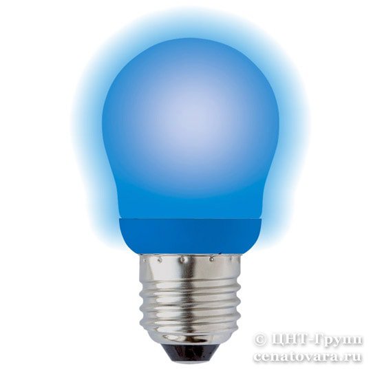 Лампа энергосберегающая 9Вт=45Вт синяя (ESL-G45-9/BLUE/E27)